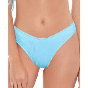 Salt + Cove Sandy Scoop Hipster Bikini Swim Bottoms Blue Periwinkle